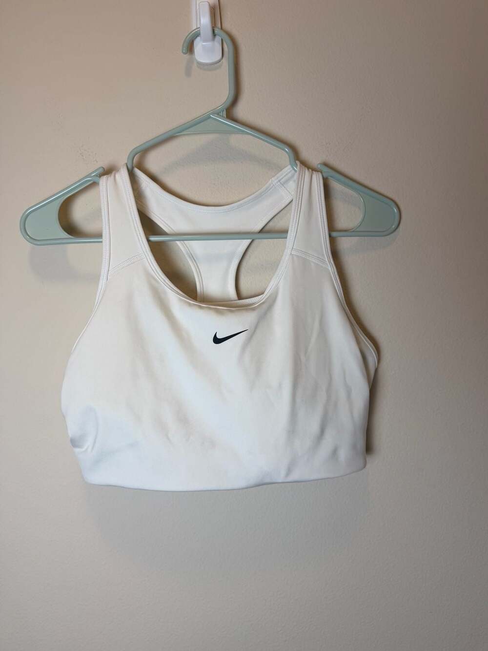 Nike Sports Bra Size L White Racerback